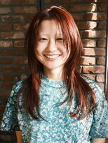 ボコカ(bococa)&nbsp;【macana指名】暖色レイヤーウルフロングワインレッド登戸