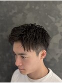 アップバングショート