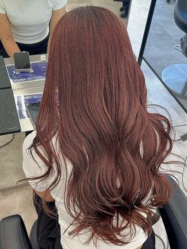 エトワール(ETOILE) 【神戸三ノ宮】ブリーチ無しダブルカラー/ピンクブラウン