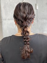 ココ 西葛西南口店(COコ)&nbsp;編み下ろしヘアセット、結婚式結婚式お呼ばれヘア