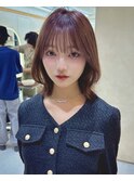 結べる大人ボブ#白髪ぼかし#縮毛矯正#ココアベージュ#髪質改善