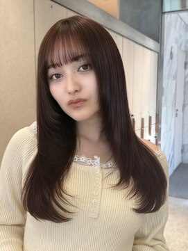 ロンド フィーユ(Lond fille) 韓国風ナチュラルロングレイヤースタイル