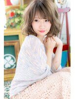 ENOAhair&spabyCOVERHAIR【ショート/白髪染め ぼかし/ヘッドスパ】【10/1開店(予定)】&nbsp;川口／ふんわり無造作ウェーブボブ×グレージュ
