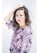 ヘアーサロン アモル(HAIR SALON Amor)&nbsp;#ホワイトスモーキー #バイヤージュ #下関