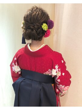 アイルビーヘア(I'll b hair) 【下北沢＊I'll b hair＊】袴に似合う!ウネウネ編みおくれ毛ヘア