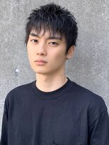 フランクスバーバー アンド ビアークラブ(FRANK'S BARBER and BEER CLUB)&nbsp;ソフトツーブロックくせ毛風パーマ無造作ショートヘアR