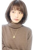 20代30代40代大人可愛いボブ　丸みが可愛いボブスタイル