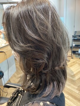 オーク 鷺沼(OAK) 大人くびれレイヤー　グレージュヘア