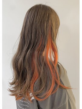 ソラ タビ(SORA tabi) ナチュラルブラウン×オレンジインナーカラー