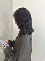 ヨーク(YOKE)&nbsp;YOKE 切りっぱなしボブ結べるボブ伸ばしかけダークグレージュ