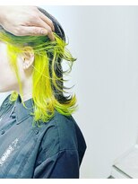 モノ アンド イニ(Mono & inni)&nbsp;インナーカラー　ネオンライム