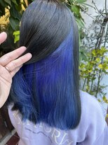 アン(Hair make un)&nbsp;ブルージュカラー【インナーカラー/ダブルカラー/ブリーチ/韓国