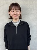 フロントカット×切りっぱなしボブ