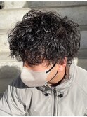 波巻きスパイラルパーマツイストスパイラルパーマメンズマッシュ