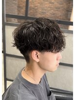 スイッチ(men's SWITCH)&nbsp;大分メンズ波巻きスパイラルパーマ刈り上げショートツーブロック