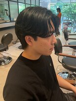 ダブル(W) メンズマッシュ/韓国風コンマヘア