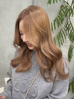 ラックスビー ウメダ 大阪梅田店(LUXBE UMEDA) 大人可愛い似合わせ小顔カット ミルクティーベージュ