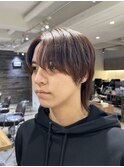 メンズウルフカットナチュラルウルフカット中性ウルフカット