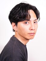 グロウ 博多店(growth) ブラックピンパーマ7:3パート
