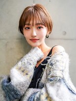 ギークス(GEEKS)&nbsp;【GEEKS渋谷】マッシュショートボブ/マロンベージュ/冬ヘア/小顔