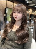 顔周りレイヤー 小顔レイヤー ヨシンモリ顔周りカット