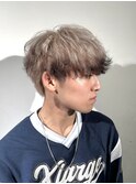 メンズハイトーン エンドカラー ミルクティー