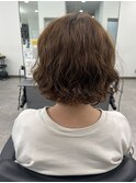 パーマ 春 かわいい ボブ トリートメント