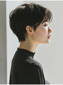 ★グレージュデザインカラーハッシュカットツートンカラーボブ
