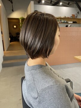 リブ(LIV) オリーブベージュ/ショートボブ/LIVカラー