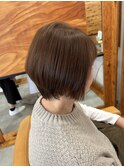 20代30代大人ピンクベージュ耳掛け透明感