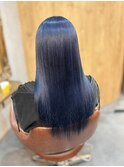 ネイビーディープブルーダブルカラー