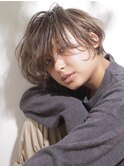 ■くせ毛風オリーブカラー耳かけショートM.SLASH自由が丘21-19