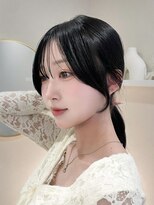 フィー 北千住店(fee)&nbsp;【柴尾style】前髪カット/小顔カット/黒髪/ココアベージュ