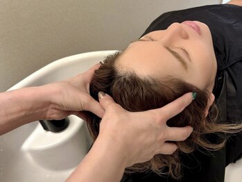 マテリア ヘアー デザイン(materia hair design)の写真/ヘッドスパのみでのご予約も承り中！ヘッドスパで頭皮から美髪へ導きます♪スタッフも指名可能です◎