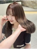 レイヤーカット小顔に見せるヘア/韓国ヘア/髪質改善/福岡/天神