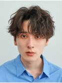 微分け韓国は馬ッシュウルフ無造作シャドウパーマ茶髪原宿fifth