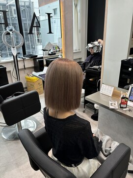 ラピス 福岡天神店(Lapis) ブリーチ/ブリーチカラー/ミルクティーベージュ