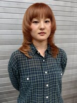 ロックス バイ マグ 松本(rocks BY MAG)&nbsp;20代30代ハイトーン×オレンジベージュ◎韓国風レイヤーロング