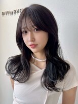 ビビバイベル(BiVi by BHEL)&nbsp;桑名ロングレイヤーカットハッシュカット透明感カラー重めロング