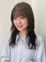 ザザアオヤマ(ZA/ZA AOYAMA)&nbsp;似合わせカット+パーマ+カラー