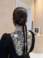 オン キャナルシティ博多前店(on)&nbsp;【中里恵梨】カチモリヘア/お団子ヘア/ヘアセット/ロング/20代