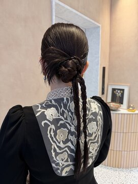 オン キャナルシティ博多前店(on) 【中里恵梨】カチモリヘア/お団子ヘア/ヘアセット/ロング/20代