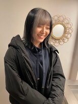 チャプター 問屋町(chapter)&nbsp;髪質改善アンブレラカラーミルクティーベージュ韓国外はねボブ