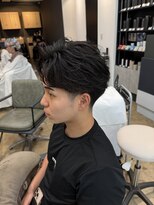 アロー 船橋店(AROH)&nbsp;MEN’S HAIR/波巻きツイストスパイラル/リバースセンターパート