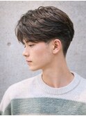 ショートマッシュ(メンズ)白髪染めスーツスポーティ成人式