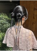カチモリ/ツイン/参列ヘア/パーティーヘアセット