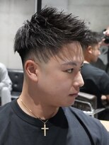 メッツ 原宿(METS) MEN'S/アップバングショート×スキンフェード/短髪