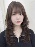 ブリーチハイライト髪質改善ダブルカラーレイヤーカット