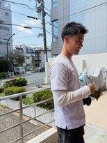 ツネ ヘアアンドヘッドスパ(TsuNE hair&head spa) アップバング アクティブショート 刈り上げショート