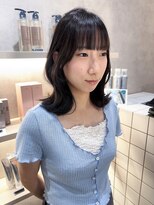 ジーナ 近鉄奈良(Zina)&nbsp;くびれヘア/近鉄奈良/前髪/顔まわり/グレージュ/学割/ミディアム